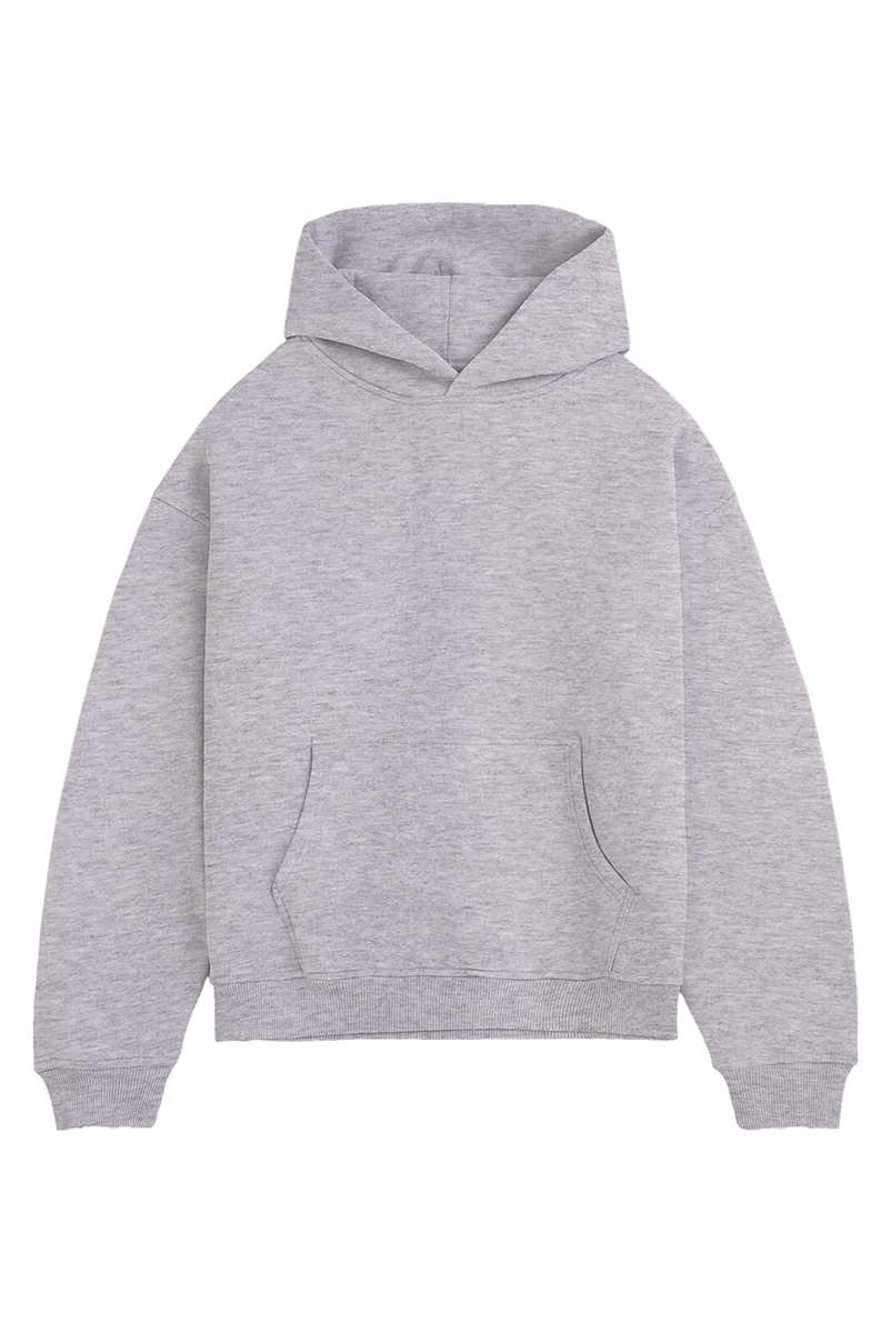 100% Cotton Grey Hoodie